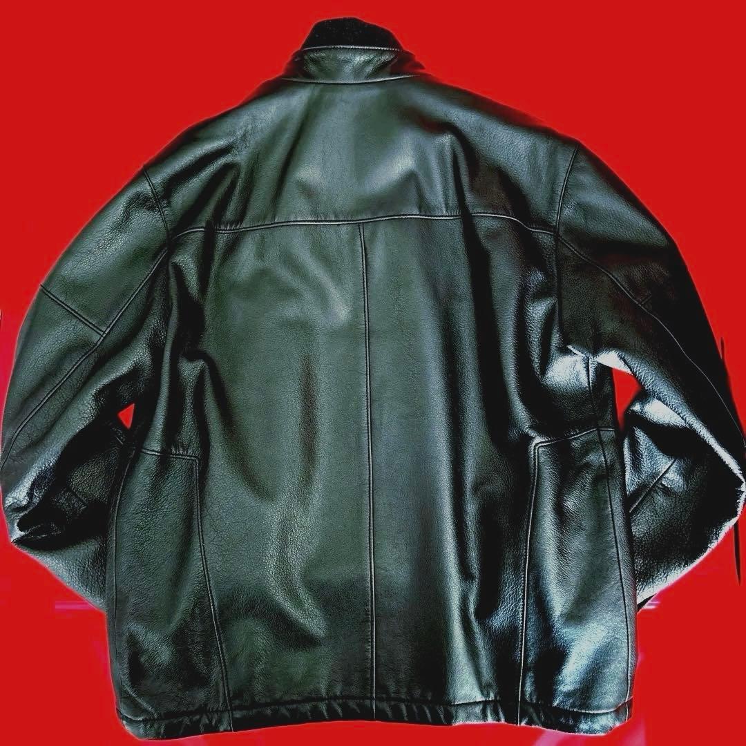 希少✨SALE】Zegna Sports メンズレザージャケット　中綿入ブラック