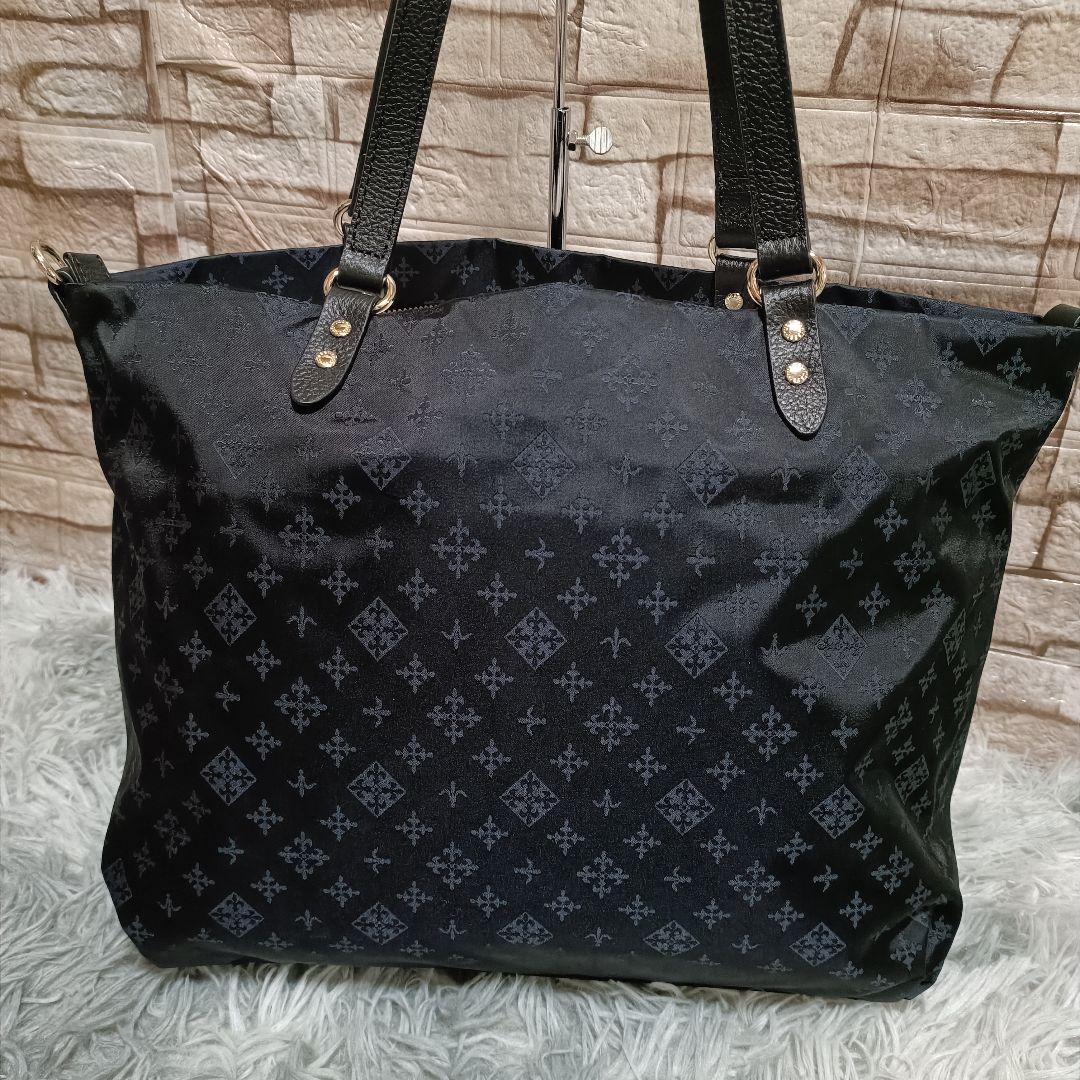 ラシット トートバッグ ショルダーバッグ 2点セット ネイビー A4 美品