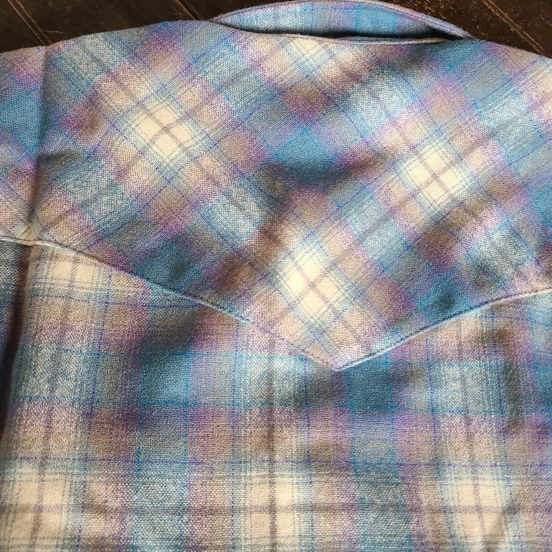 Pendleton オンブレチェック　ウエスタンシャツ L ヴィンテージ