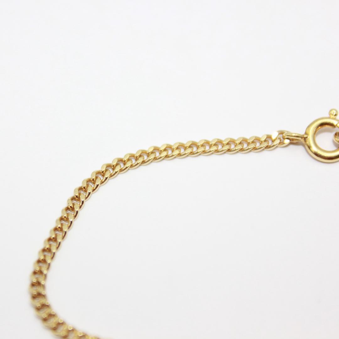 美品 Dior クリスチャンディオール ロゴ ゴールド ブレスレット