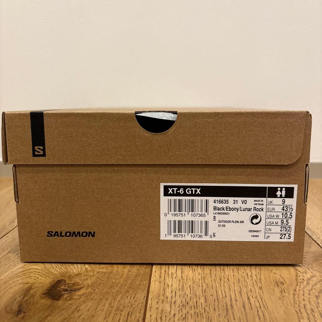 靴 SALOMON XT-6 GTX Black/Ebony/LunarRock