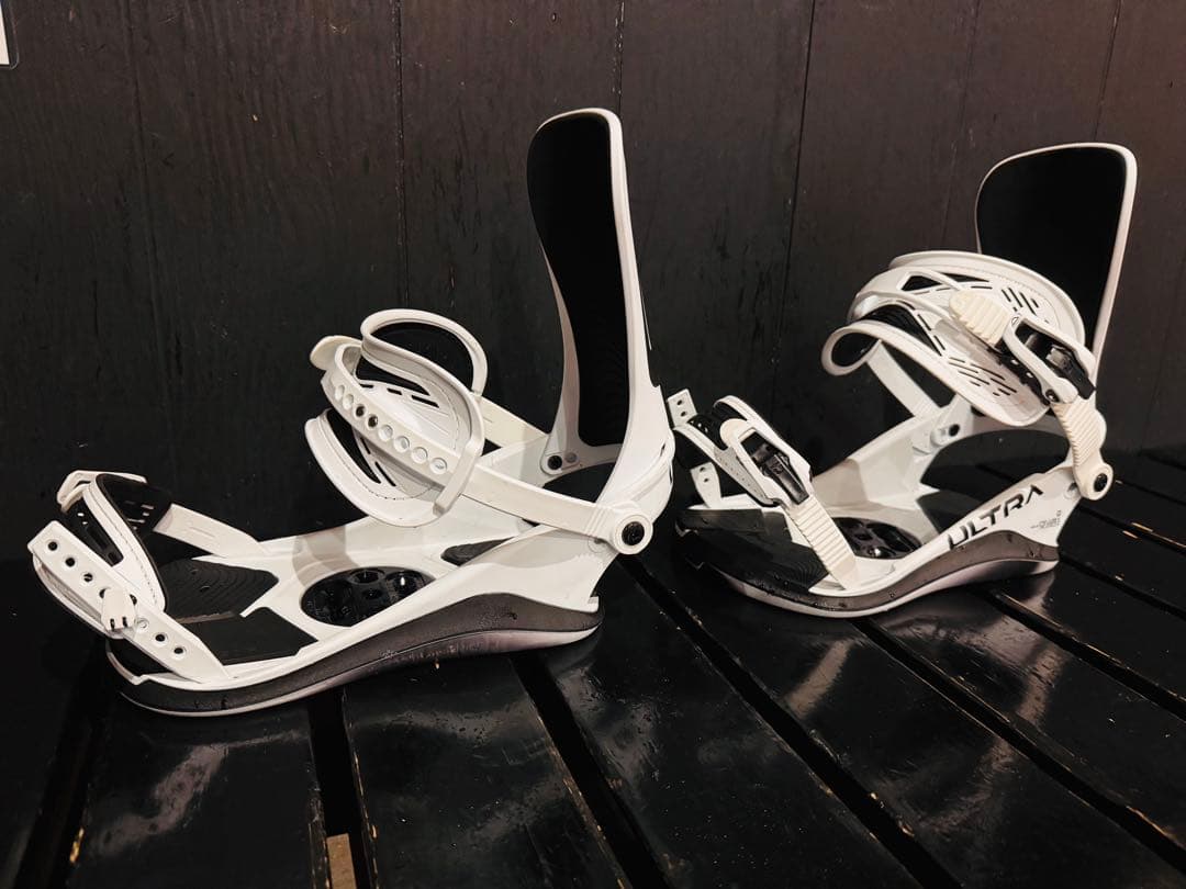 UNION ULTRA スノーボードビンディング ホワイト　サイズL