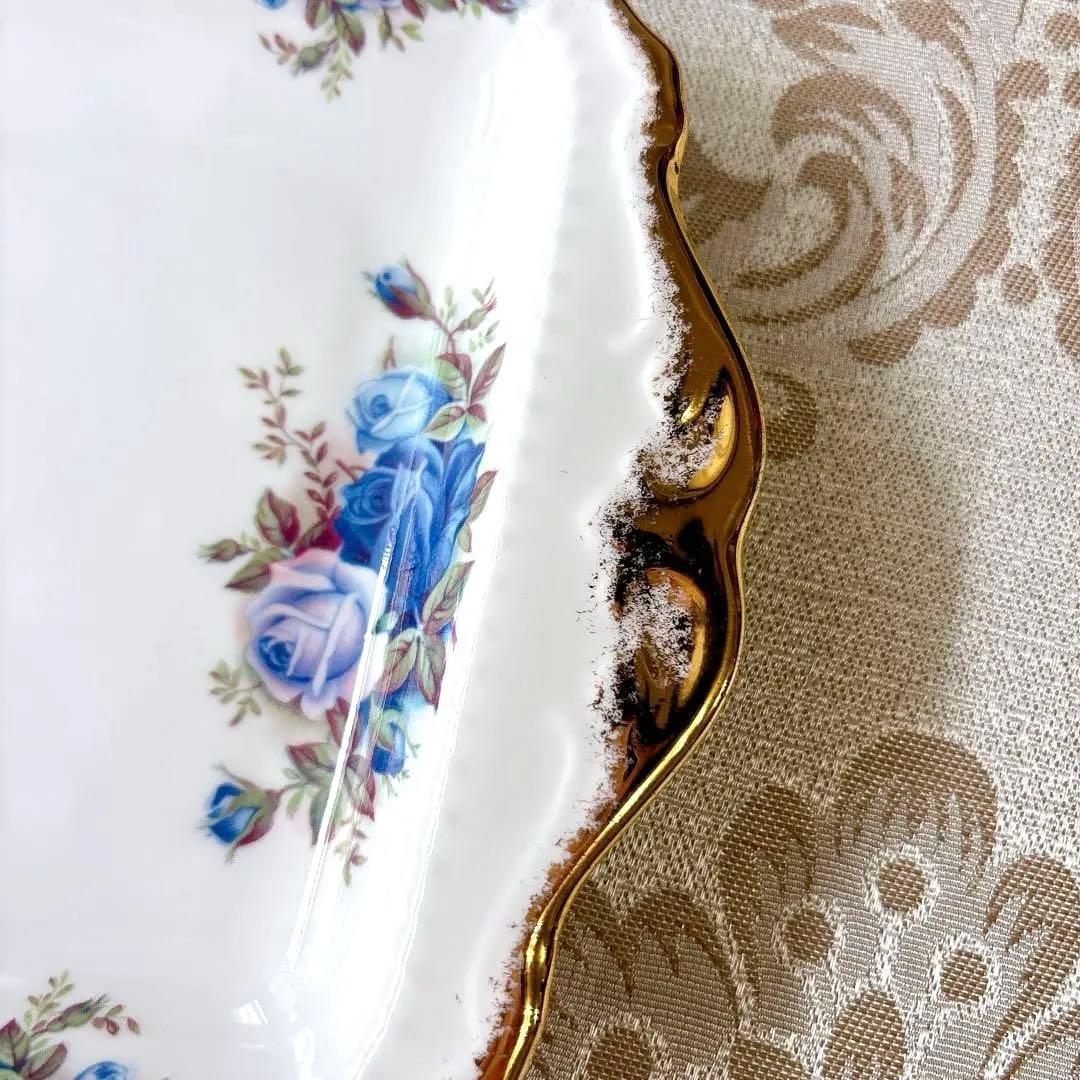 未使用❤️箱入り❤️ロイヤルアルバート❤️ムーンライトローズ❤️サンドイッチプレート