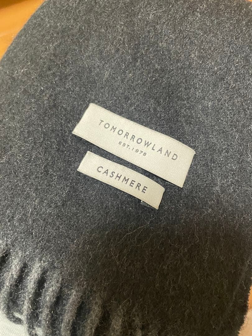 TOMORROWLAND カシミヤ マフラー 2トーン　カラー　極美品