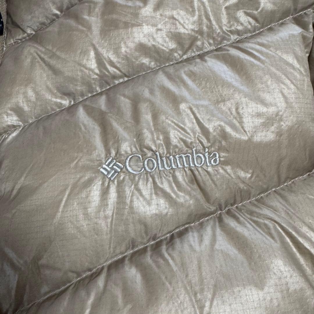 Columbia 00s puffy jacket ベージュLドローコード短丈