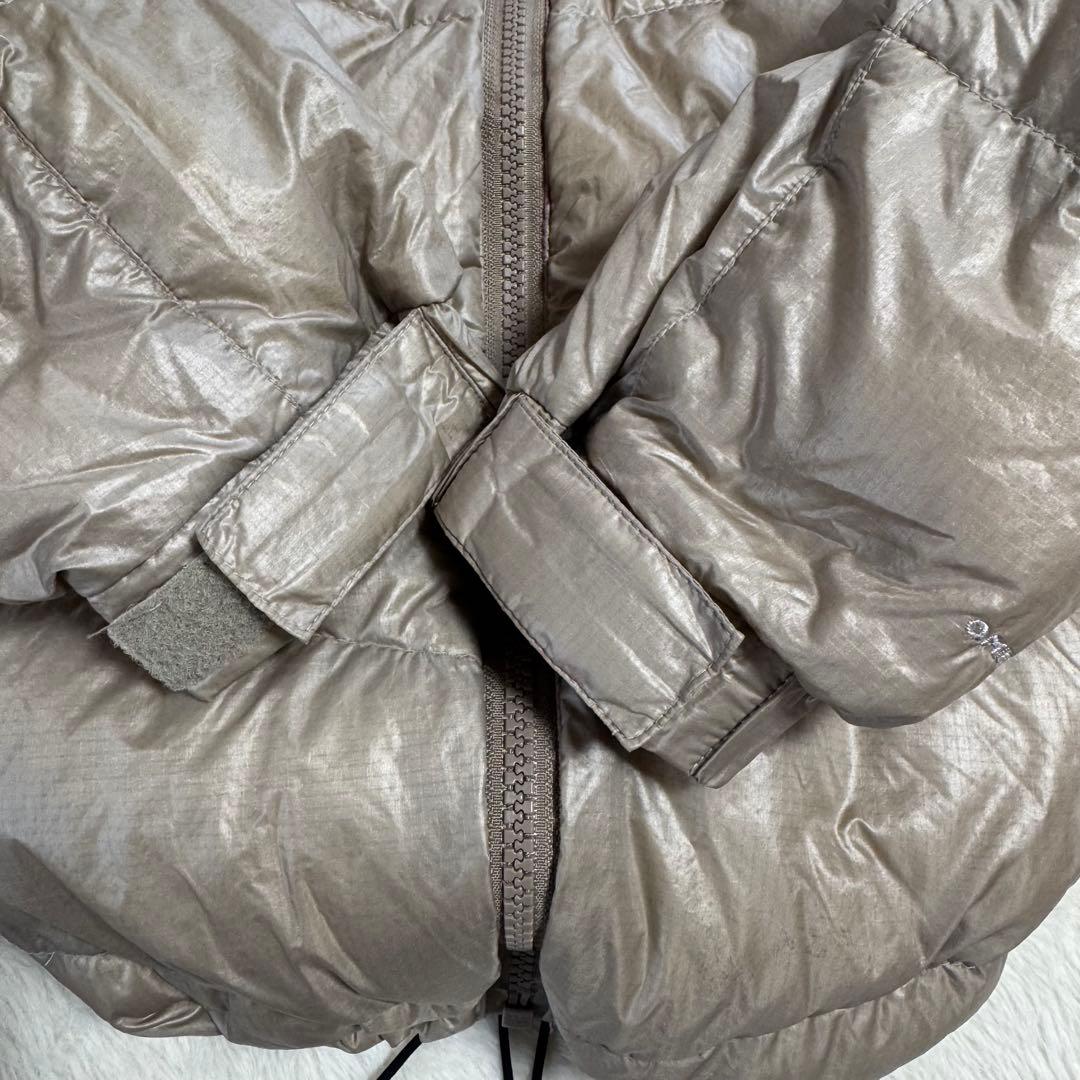 Columbia 00s puffy jacket ベージュLドローコード短丈