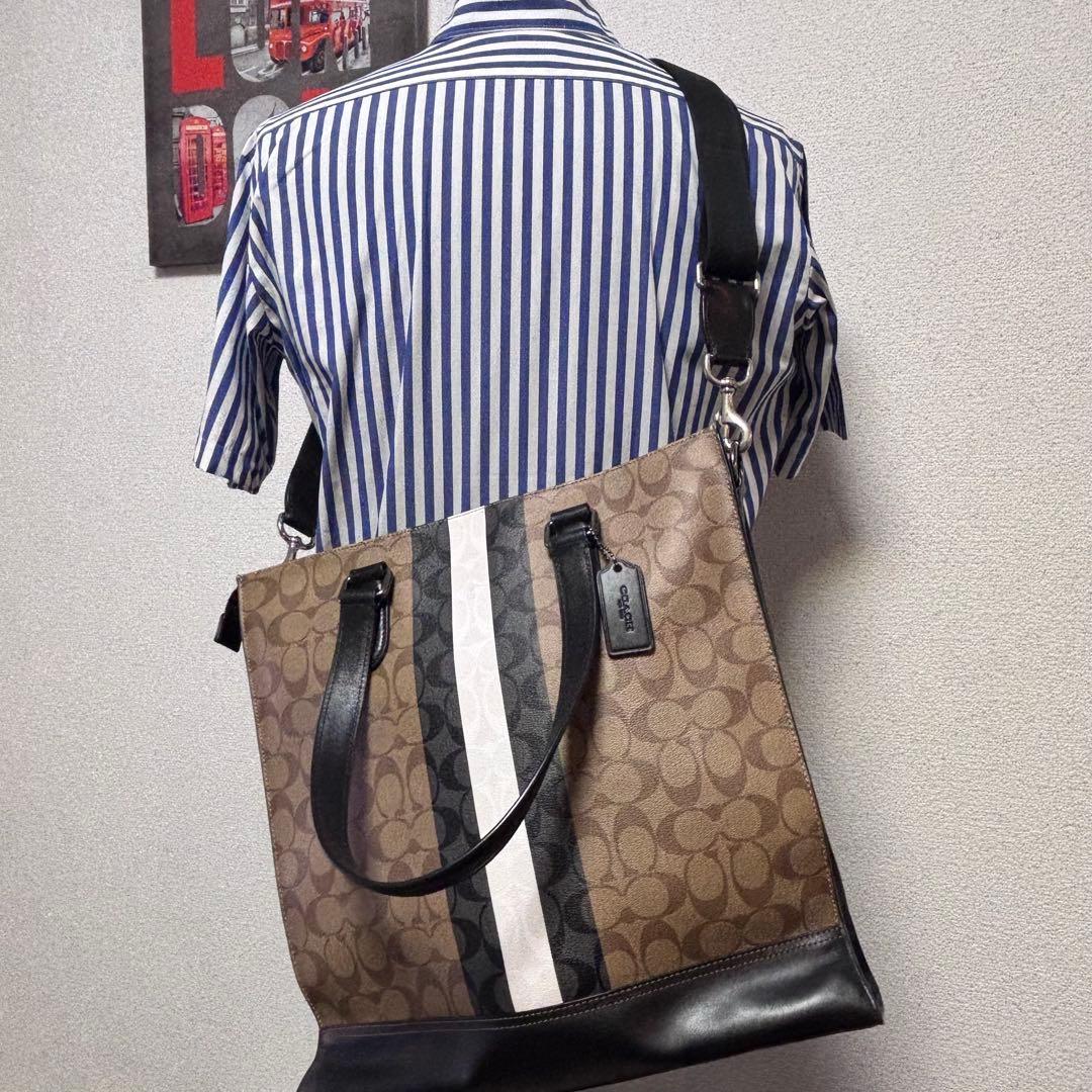 coach☆シグネチャー2wayトートバッグ
