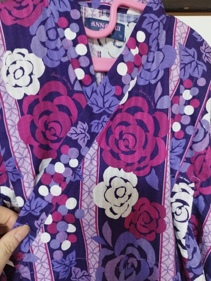 美品　アナスイミニ　薔薇　浴衣　セパレート