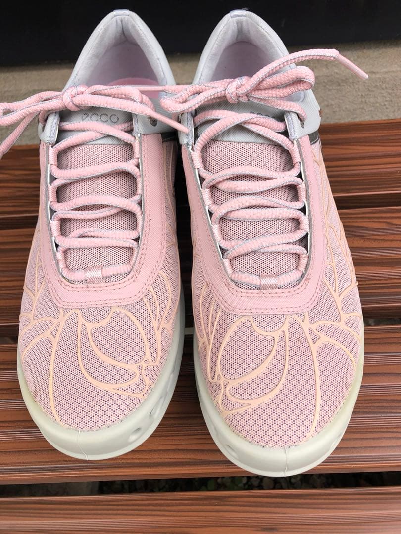 299番 新品ECCOゴルフシューズ40 25.0～25.5cmソフトスパイク