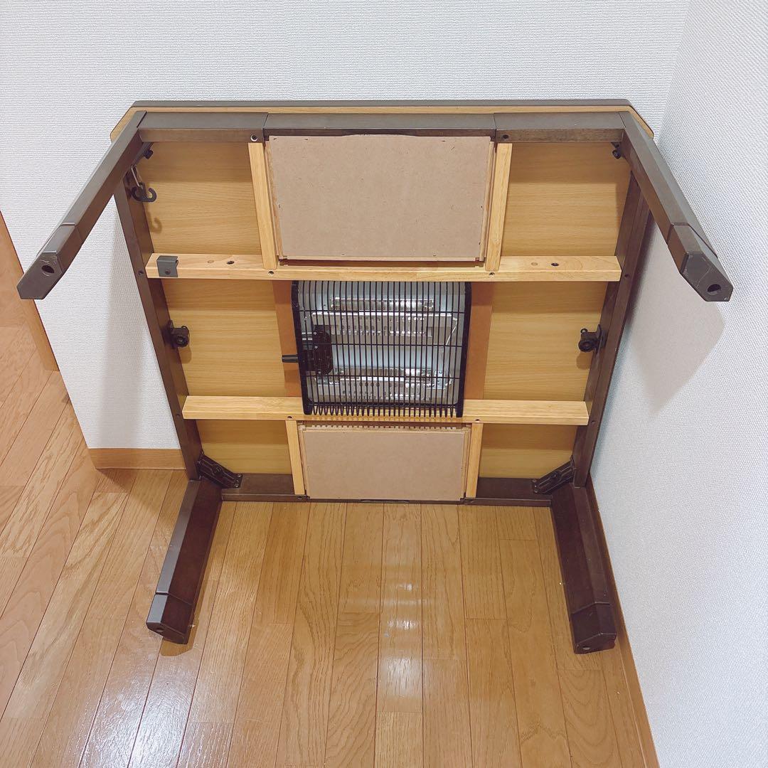 ニトリ　こたつ　テーブル　リビングこたつ　ブラウン　茶色　正方形