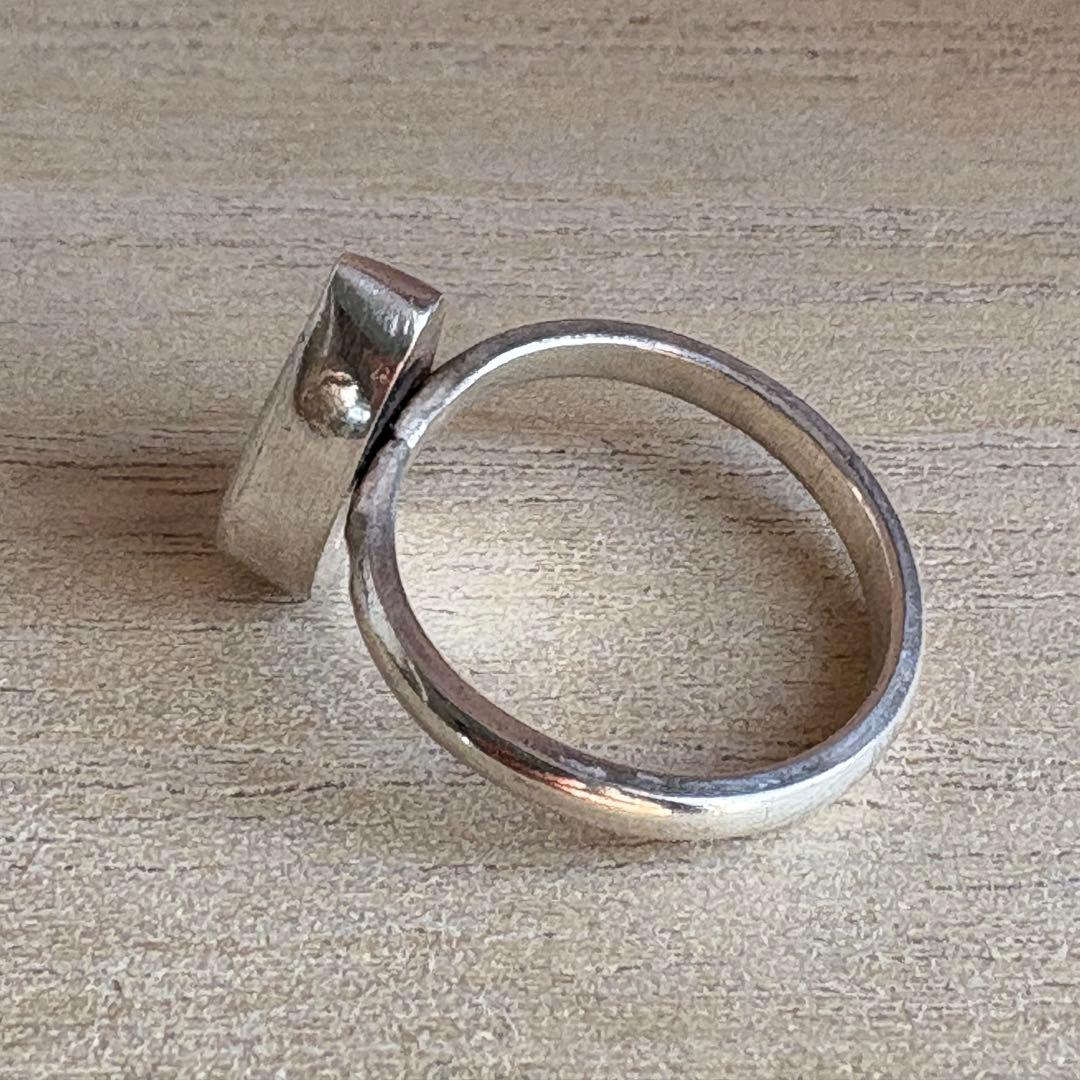 セール オーストラリア産 ボルダーオパール シルバーリング 海中 13.5号