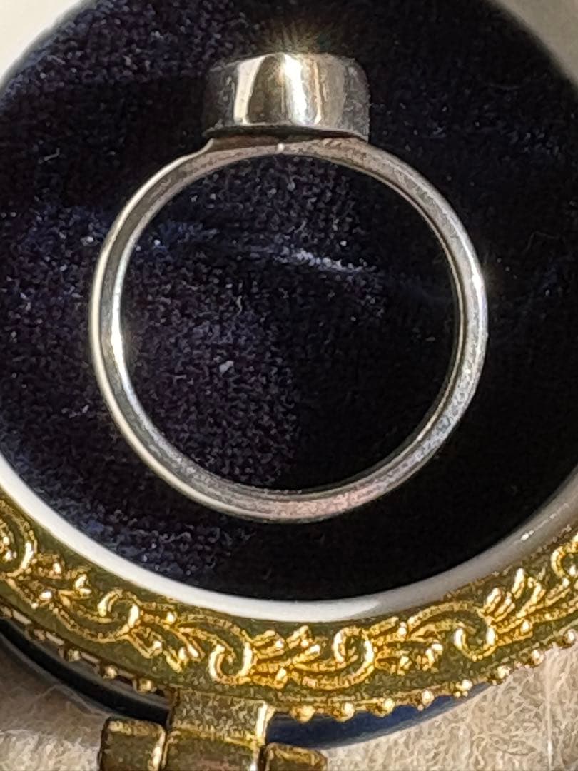 セール オーストラリア産 ボルダーオパール シルバーリング 海中 13.5号