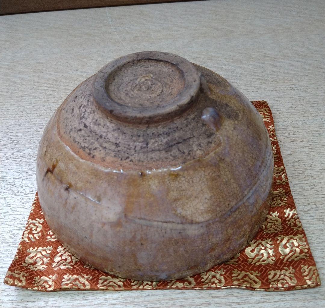 李朝会寧斑釉線刻茶碗 r5冬31