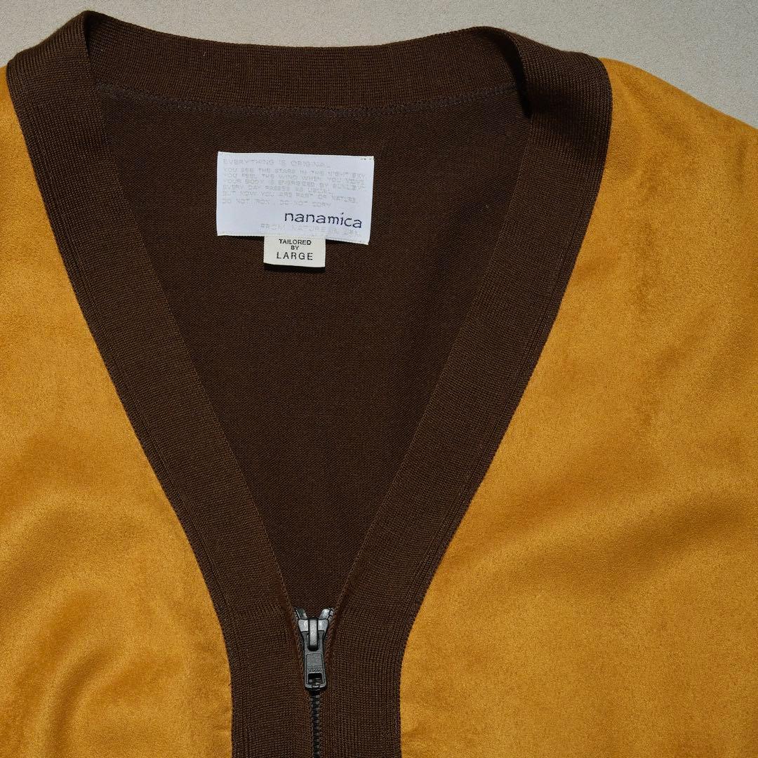 nanamica ハイブリッドカーディガン
