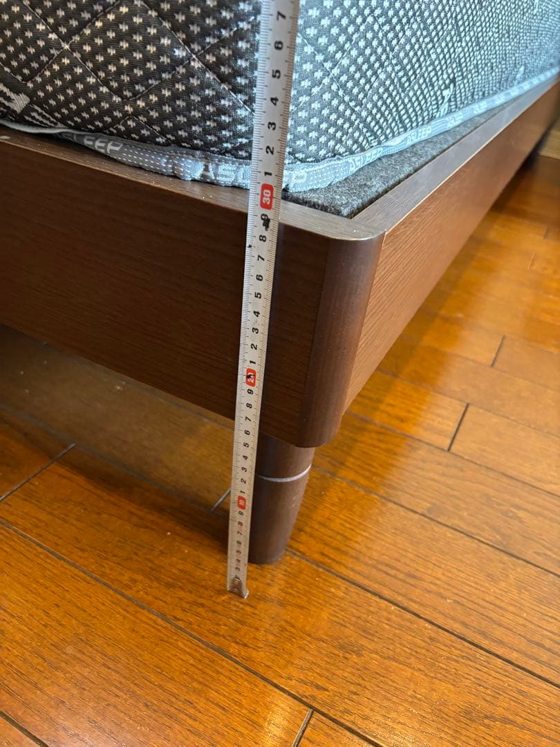 アイシン スターリナ ベッドフレーム ダブルベッド 継足タイプ　高さ調整可能