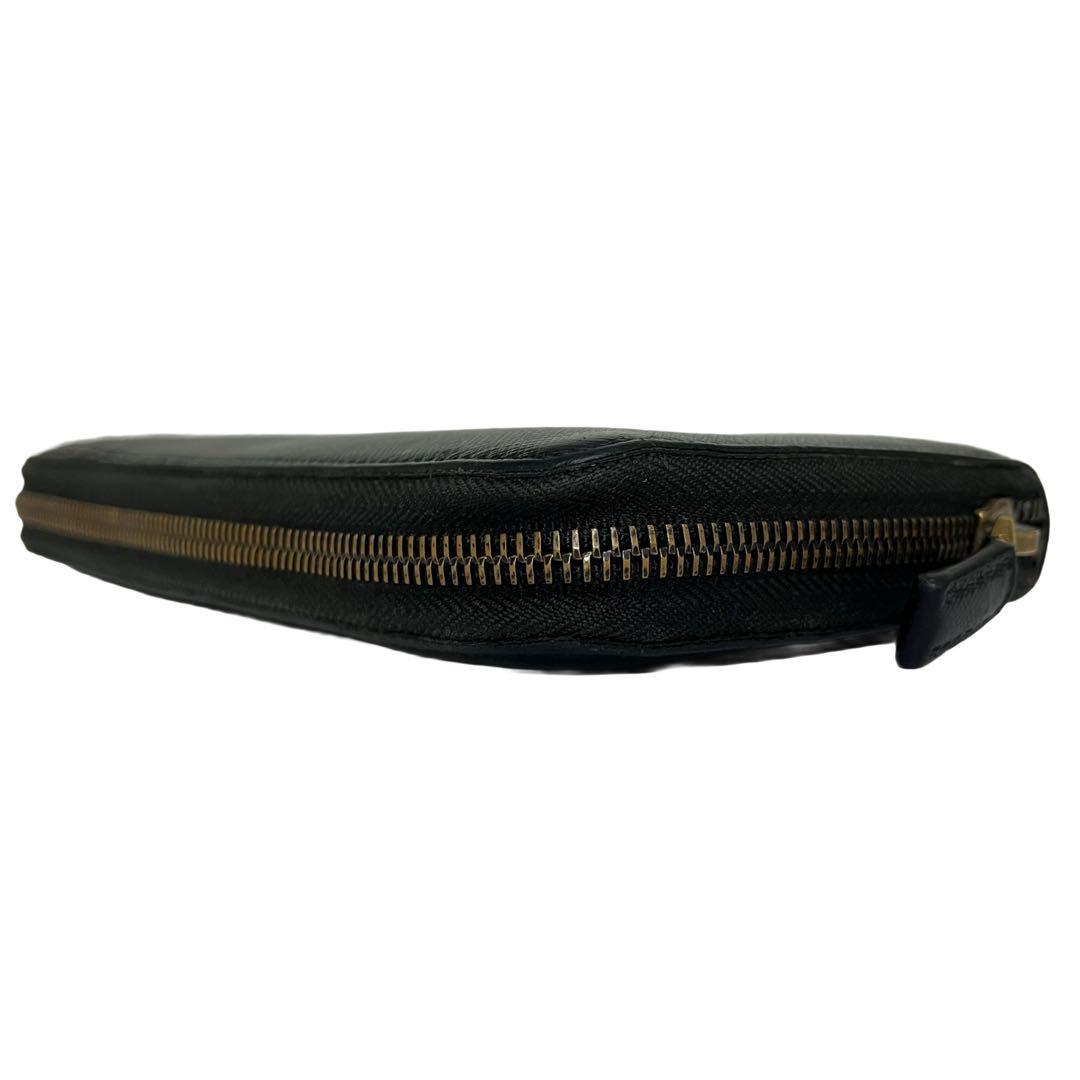 希少✨プラダ 長財布 ラウンドファスナー サフィアーノ レザー ブラック