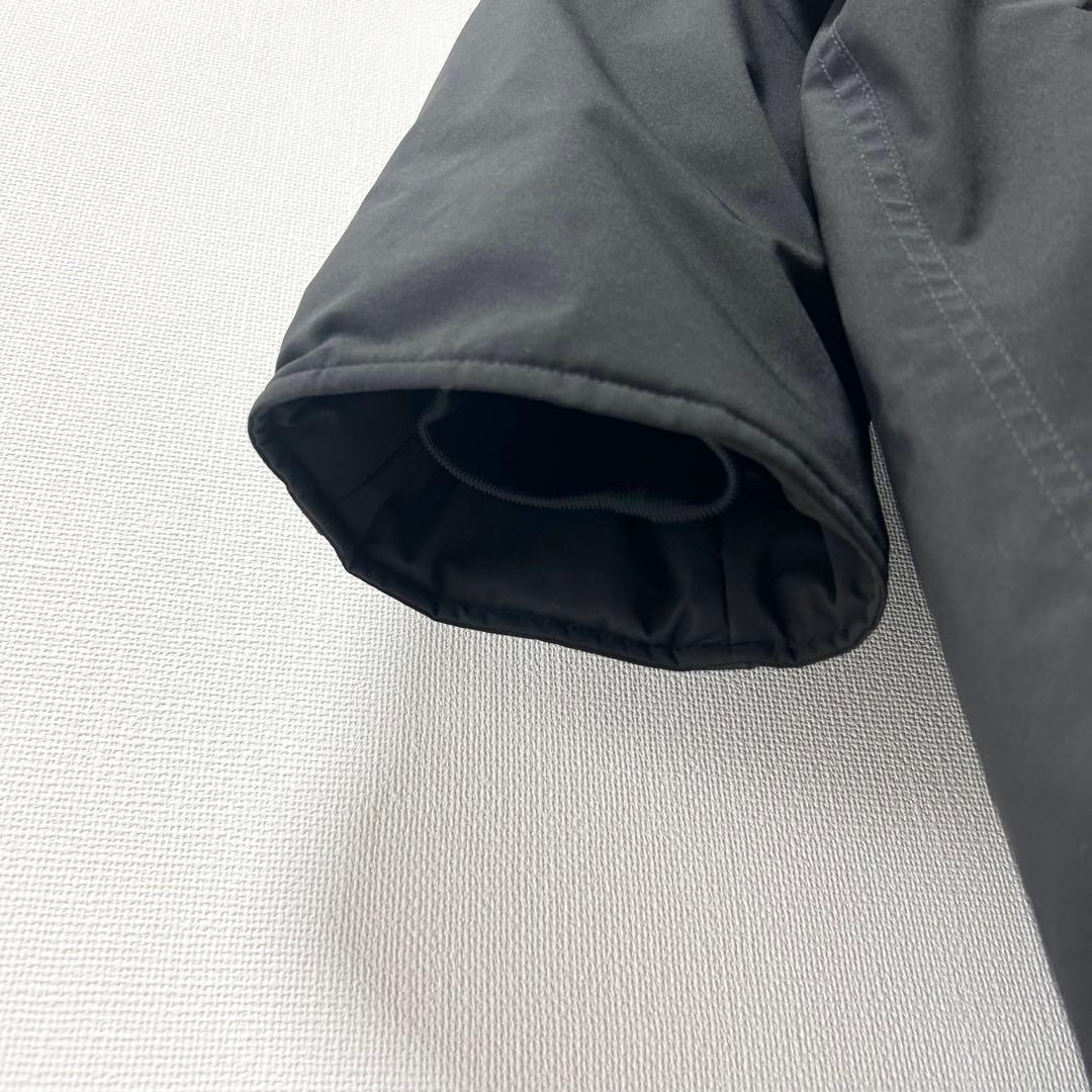 スピックアンドスパン　撥水フーデッドダウンコート　ブラック　38