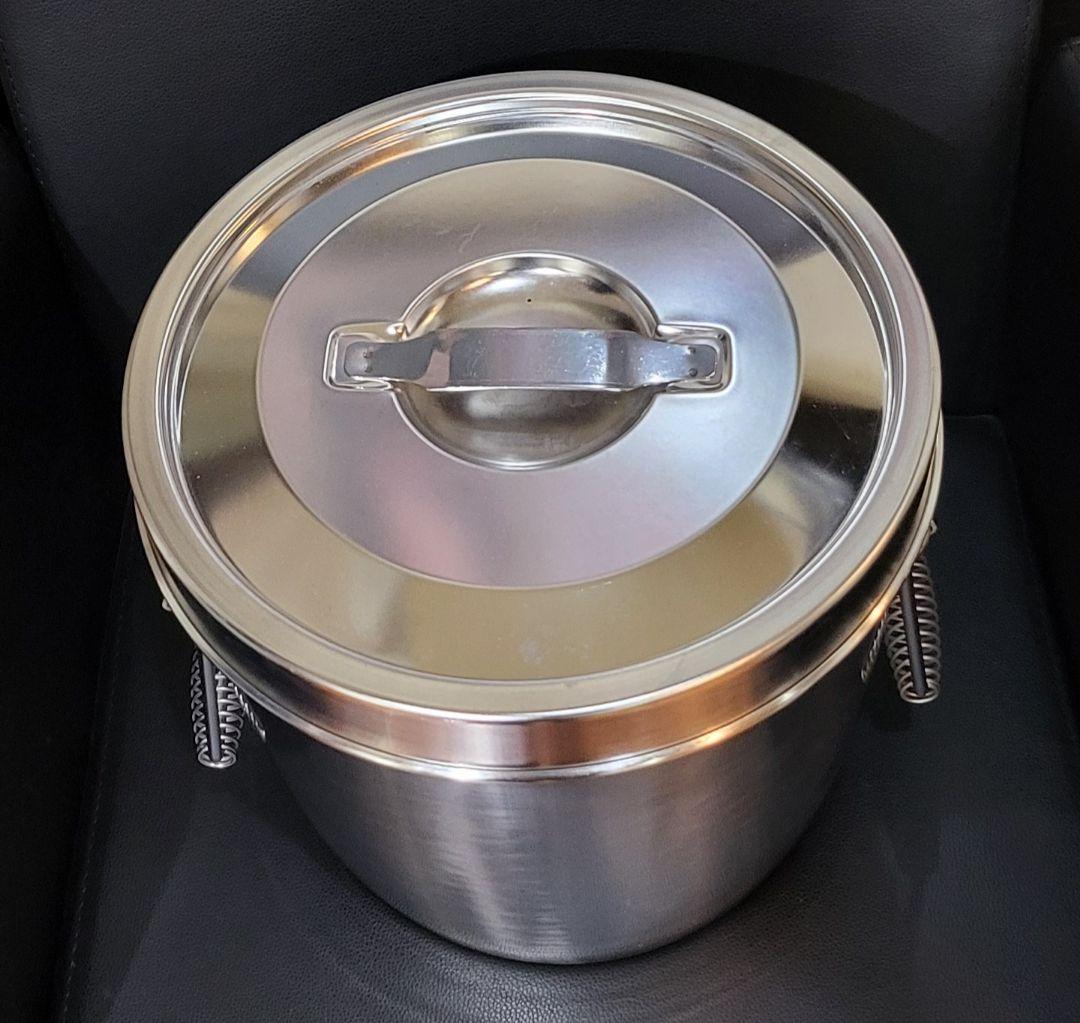 二重汁食缶 中蓋式 両手式　クリップ無