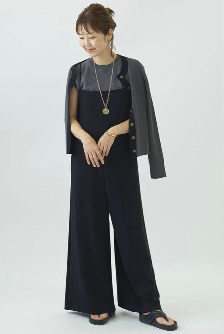 【新品未使用タグ付】plage ジャージーキャミサロペット　36