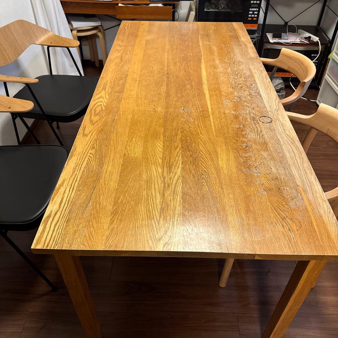 ナチュラルウッド ダイニングテーブル 長さ1800 幅800 高さ720 値下げ