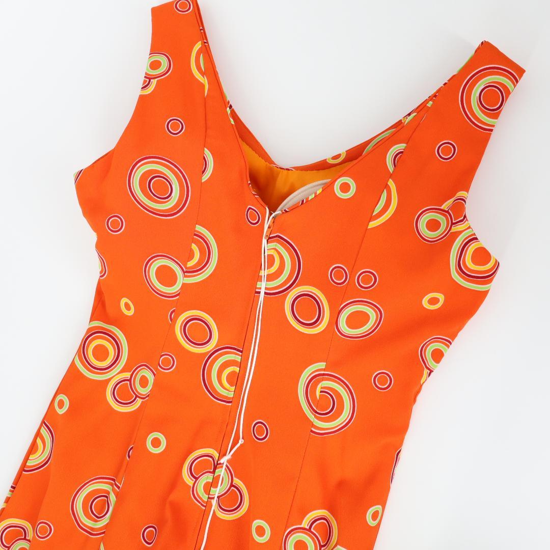 【美品 フラメンコ衣装】濃オレンジHERMOSA IBERIA イベリア ドレス