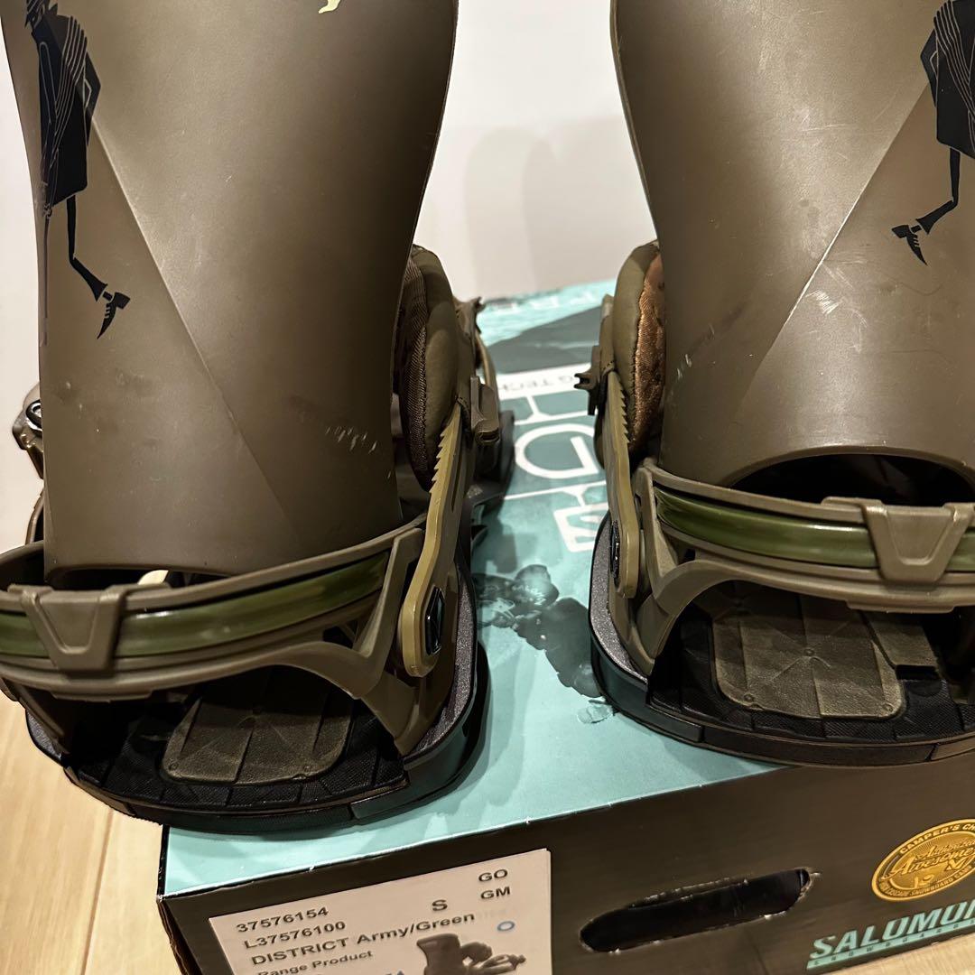 SALOMON DISTRICT Army/Green S ビンディング