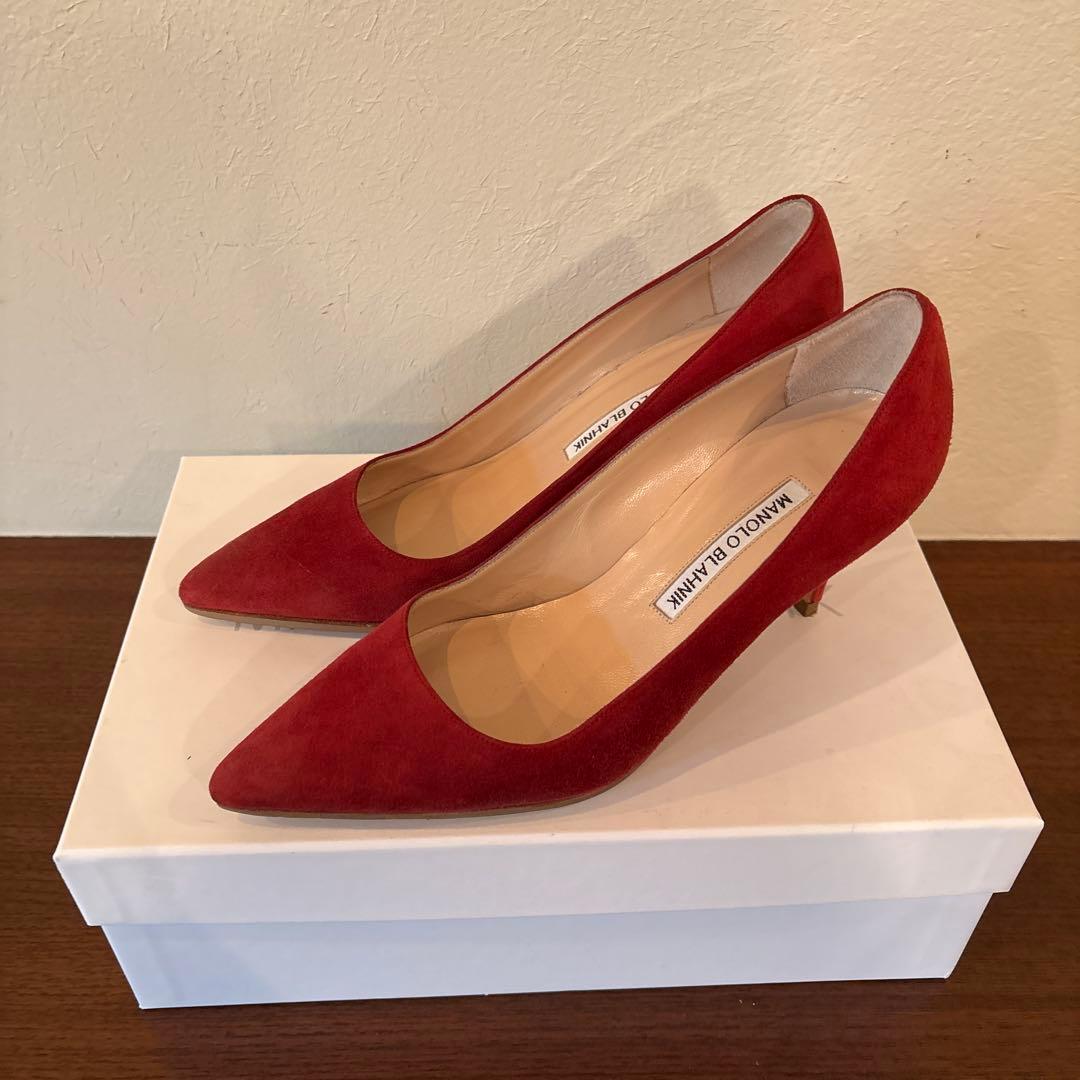 専用マノロブラニク　スエードパンプス　ハイヒール　36
