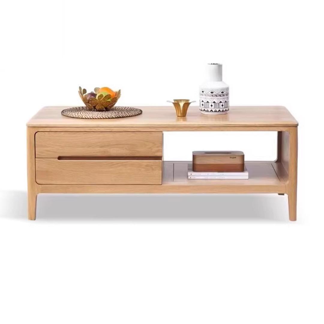 北米産オーク無垢材 組立不要 センターテーブル 幅100cm J04CT01_1