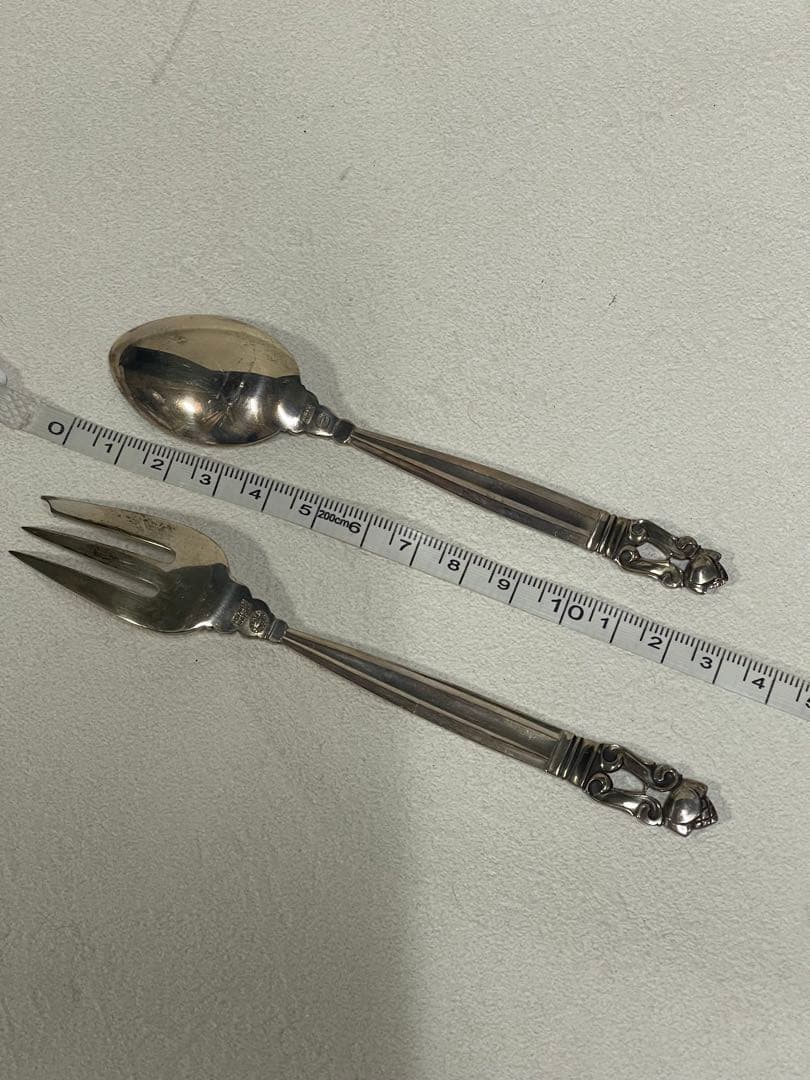 f13  ジョージジェンセン銀スプーンフォークset