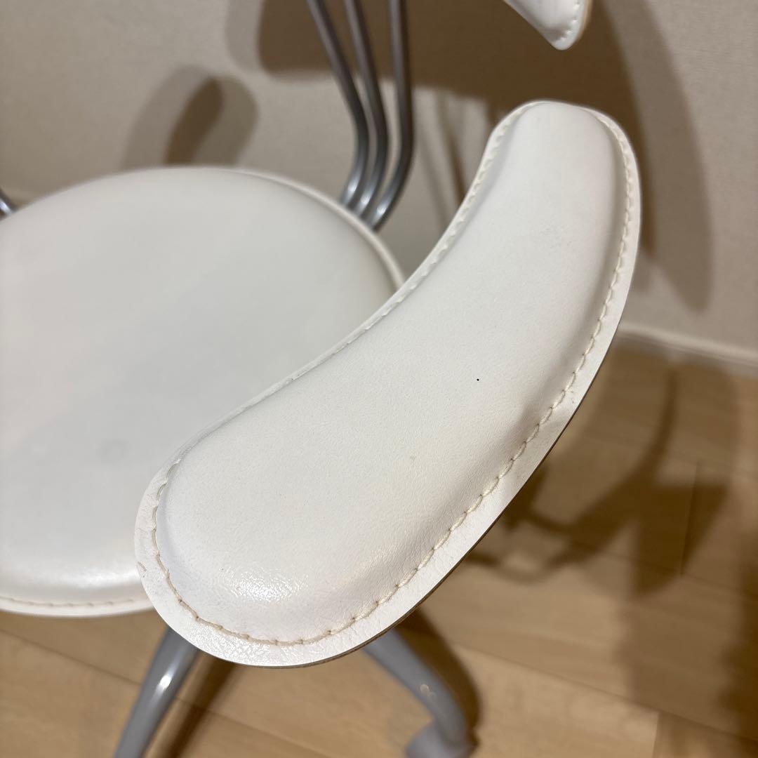 昇降式本革レザーチェア　肘置き付き