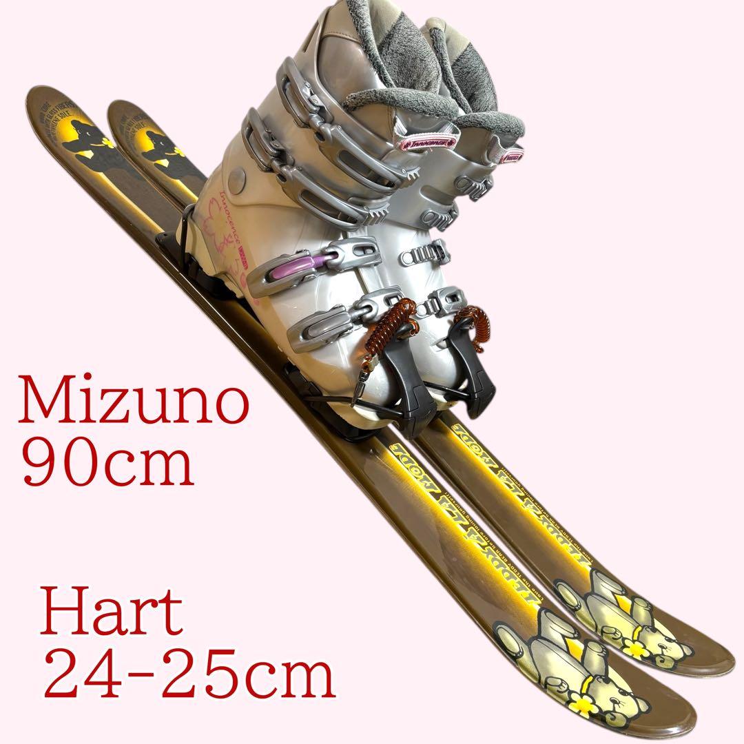 レディースショートスキーセット　ファンスキー　テディベア　24-25cm