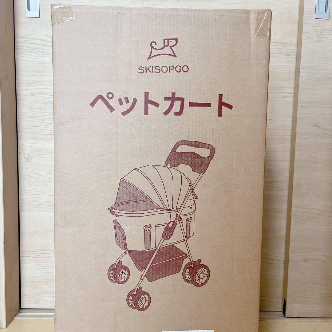 ペットカート ペットバギー 分離型 折りたたみ ブルー 犬 猫 4輪 小型犬