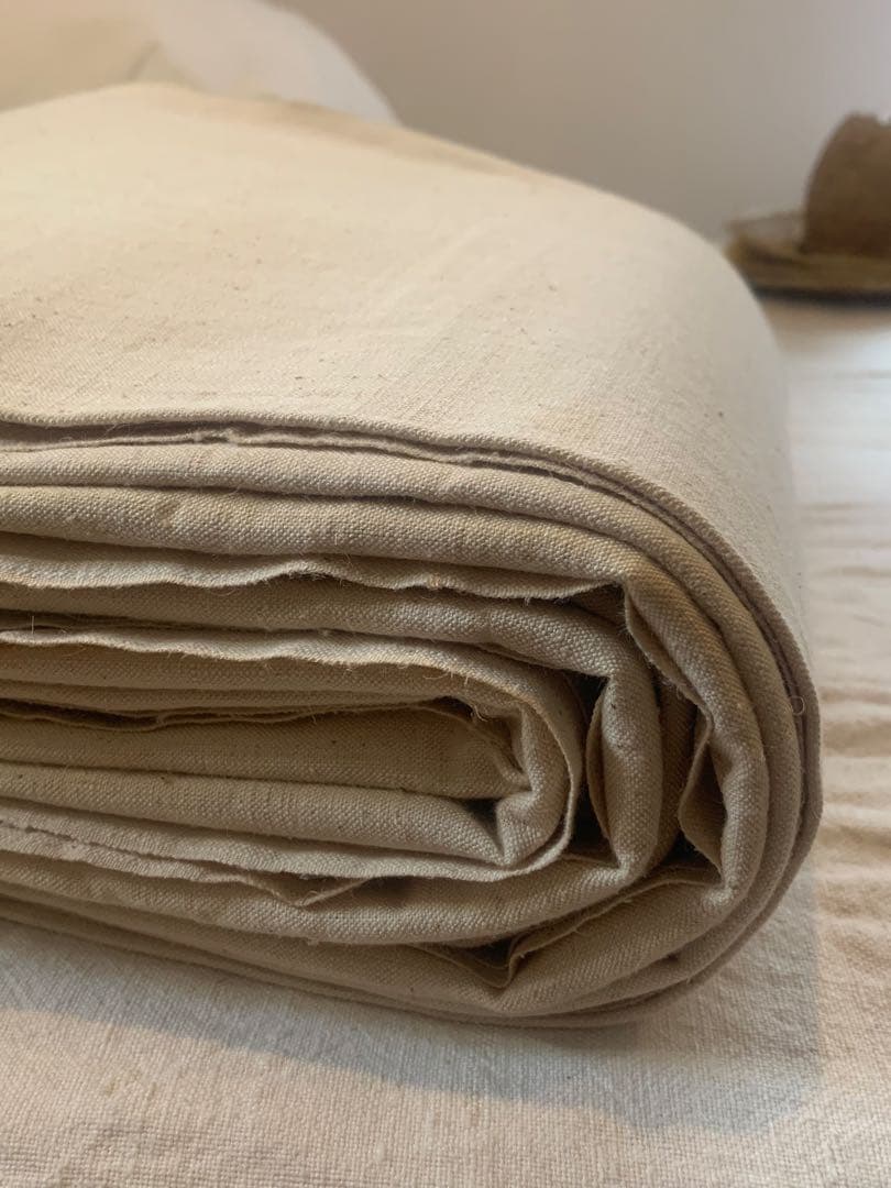 希少 フランスアンティーク 未漂白リネン 大判 一枚布3.2x2.2m