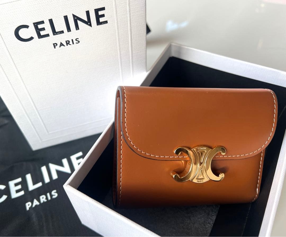 CELINE トリオンフ 三つ折り財布　正規品