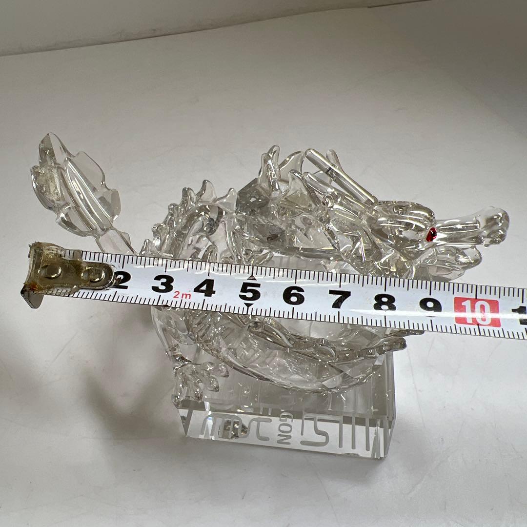 スワロフスキー　ドラゴン　置物　共箱　幅11.5㎝　東な7-1221☆1F