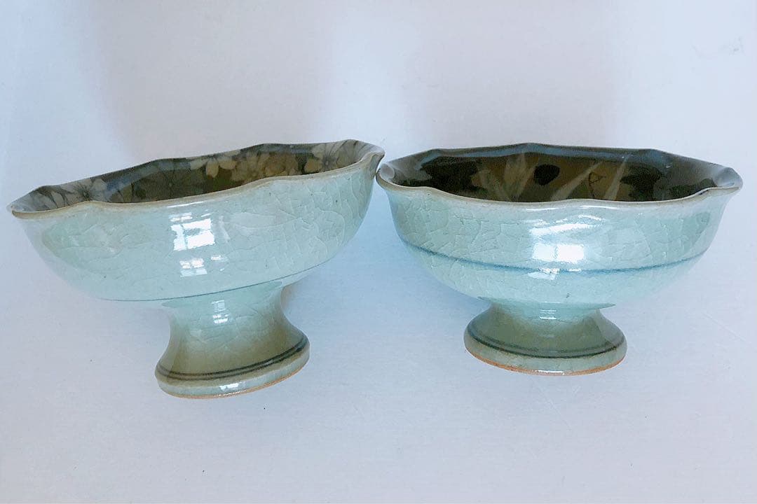 SALE【レア】新品 辻 修窯 小鉢 コスモス がいっぱい 花 4個セット 高級