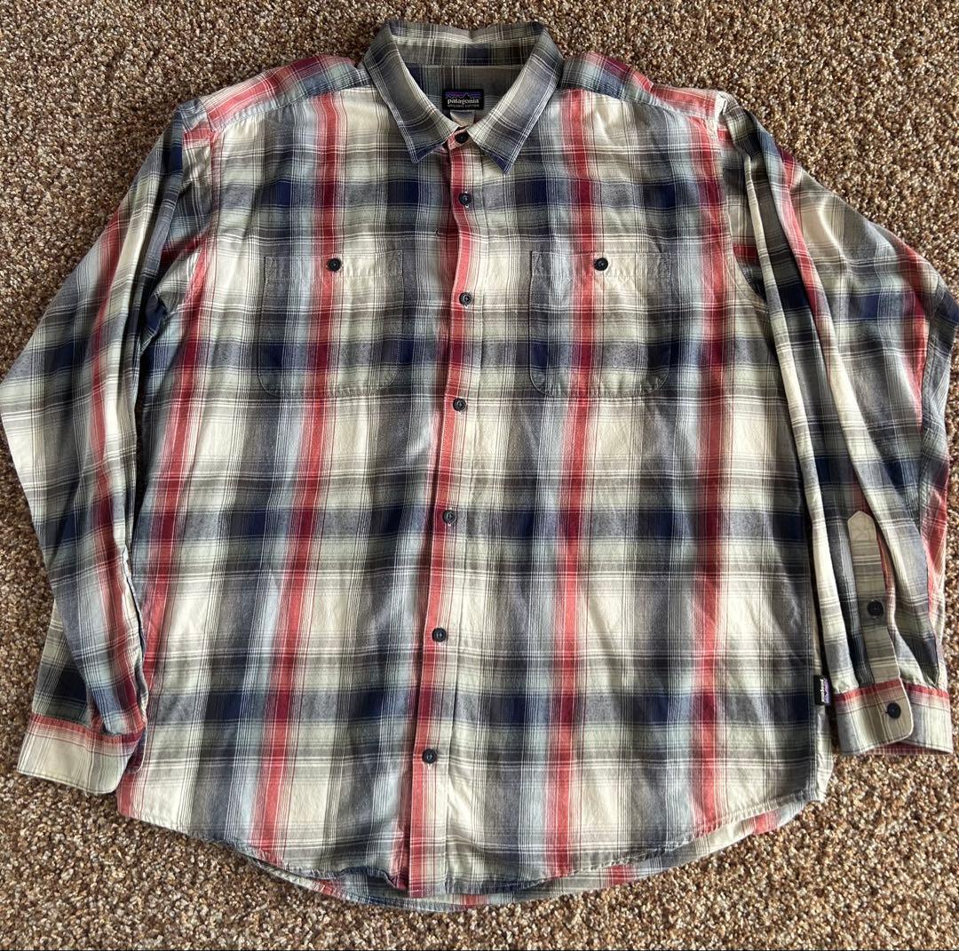 【希少】Patagonia オンブレチェック柄シャツ　XLサイズ