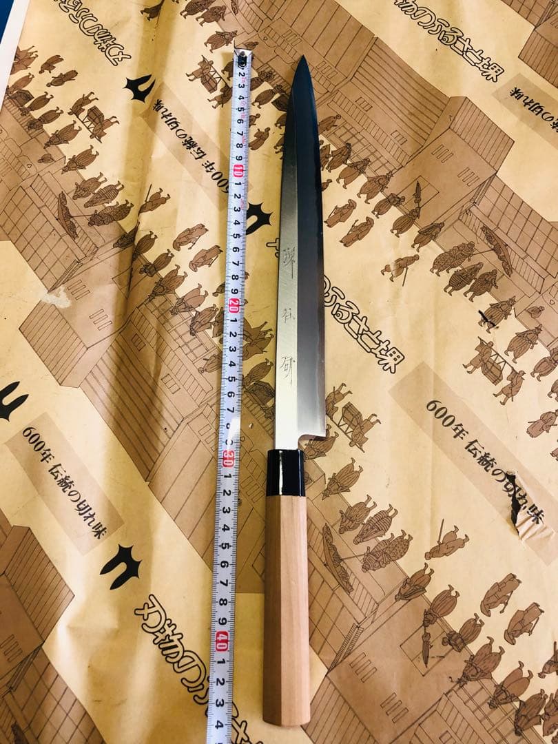 <新品>堺打刃物 刺身包丁 尺寸　pc柄　日本鋼