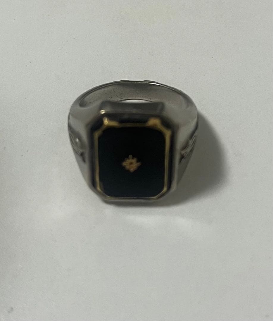 アクセサリー Maison Marglela Paris silver Black ring