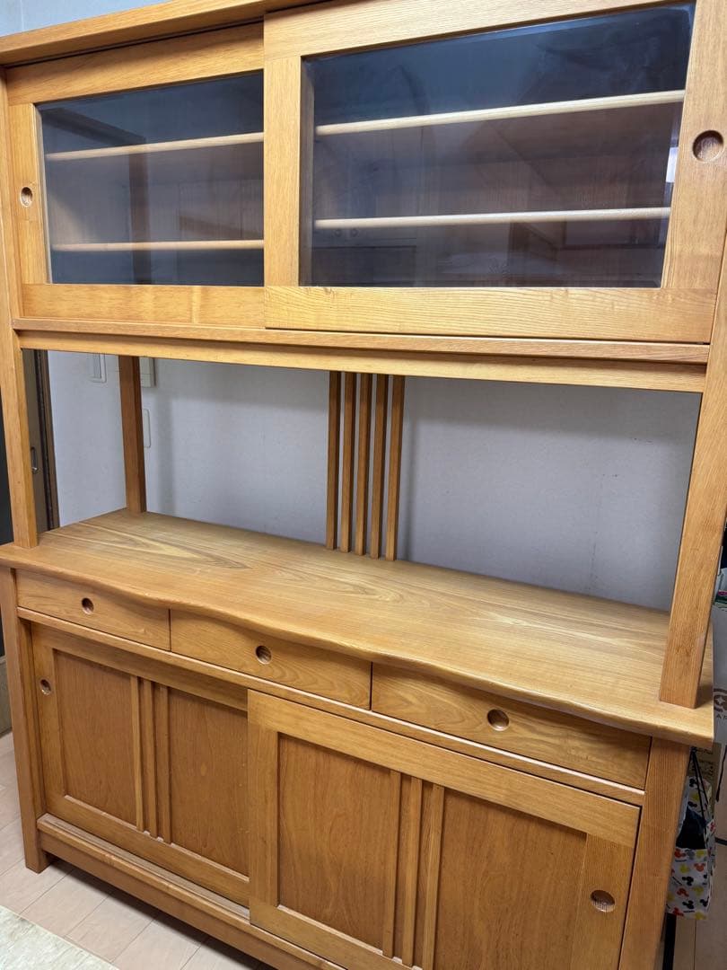 食器棚 大塚家具　無垢　中古品