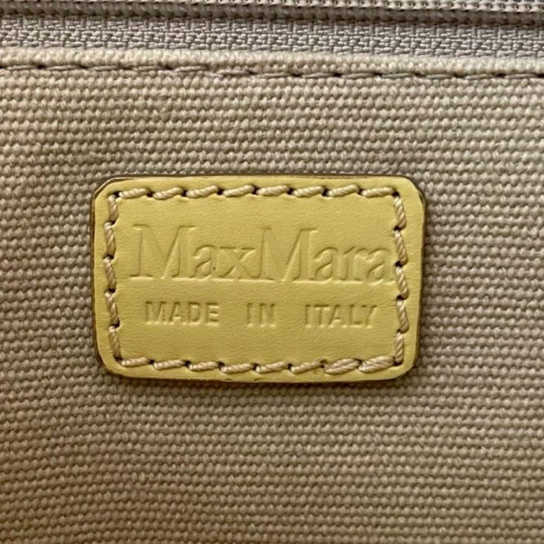 高級　MaxMara マックスマーラ　トートバッグ　C631 イエロー　レザー