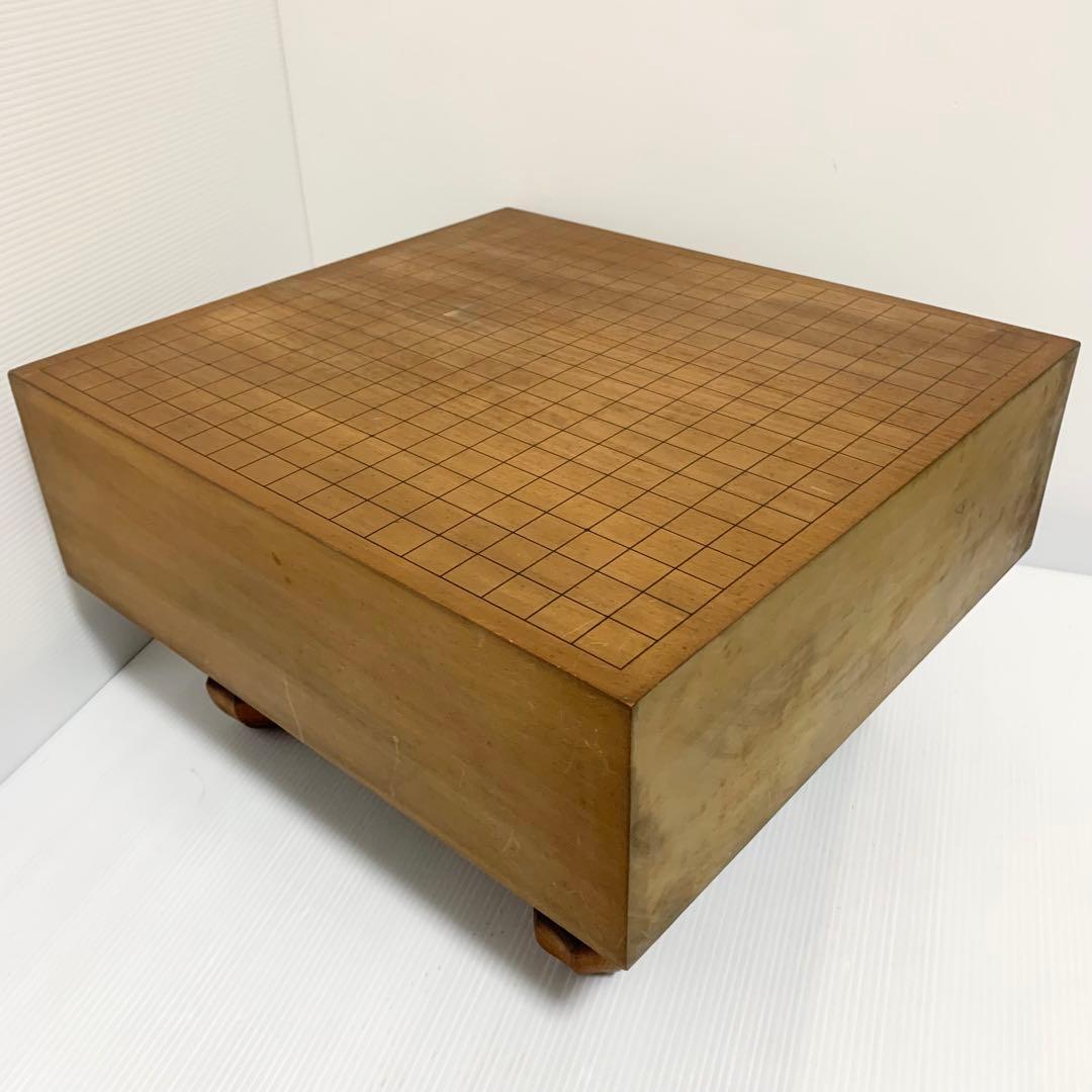 囲碁 碁石 碁盤セット 足 脚 へそ付き 蛤 那智黒