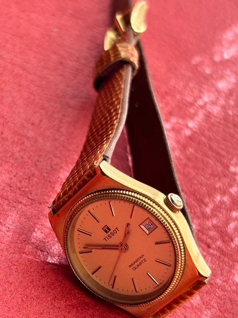 TISSOT ティソSeastar Quartz 新品電池、ベルト交換済み