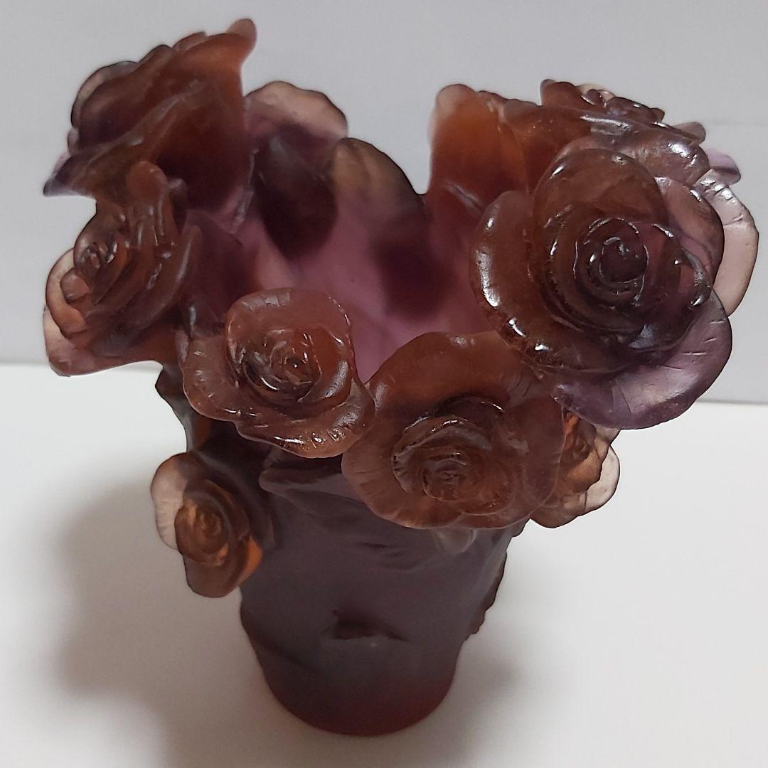 フランス ドーム ナンシー 新品 花瓶 フラワーベース ローズ ローズブーケ