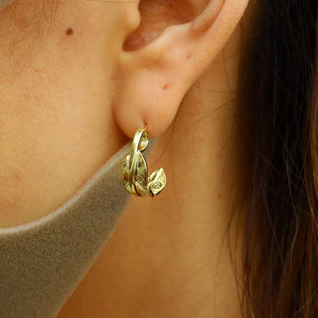 タディアンドキング k18 フェザー ピアス 左耳用 TADY&KING