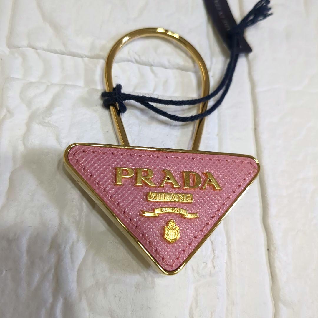 プラダ キーリング キーホルダー サフィアーノ レディース PRADA ピンク