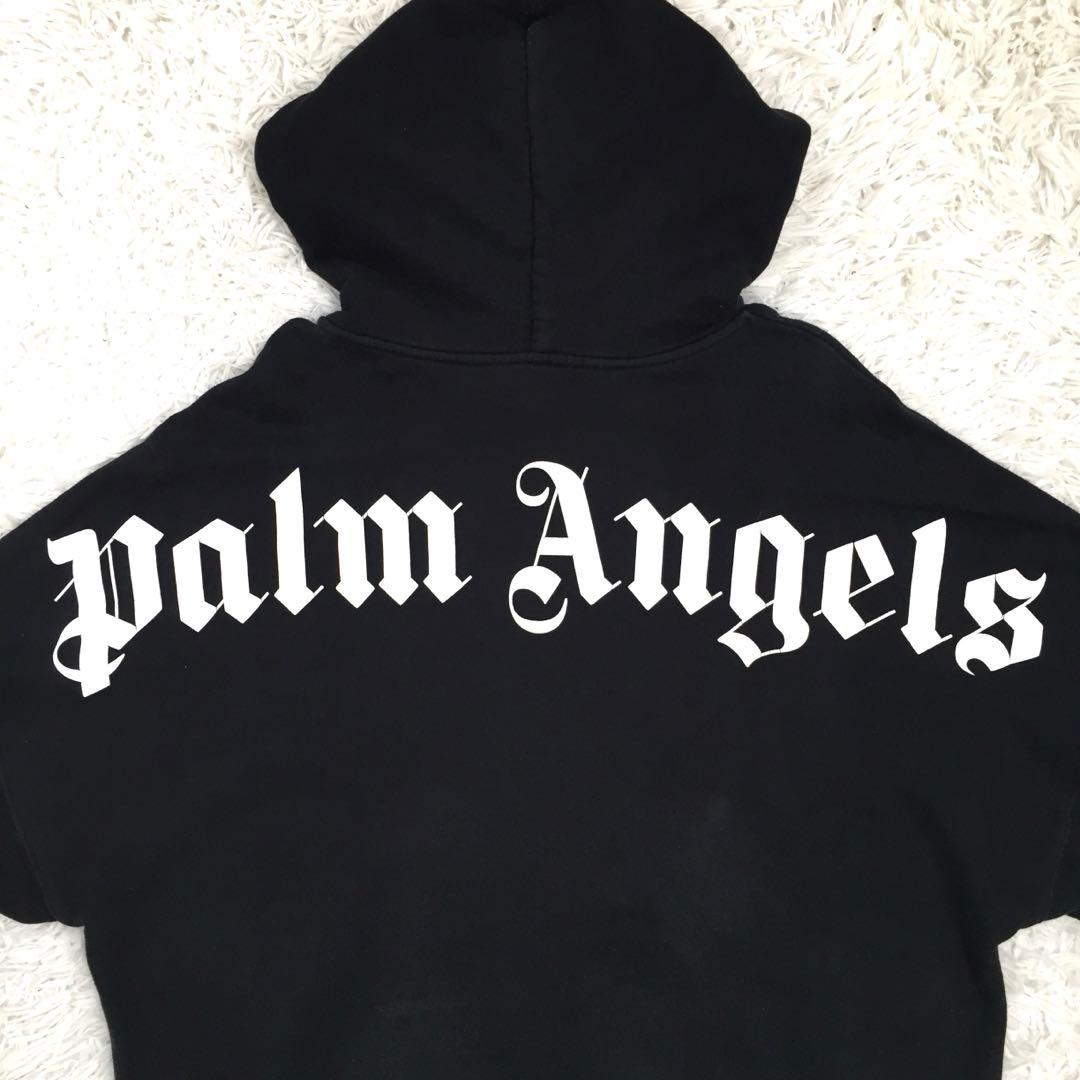 【超人気モデル】パームエンジェルス バックアーチロゴ オーバーサイズ パーカーM