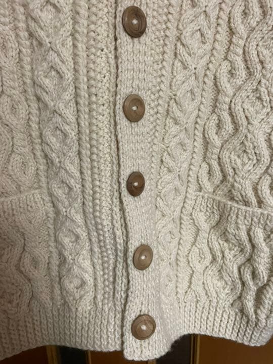 l*o様 極美品 茶タグ インバーアラン INVERALLAN カーディガン ホ