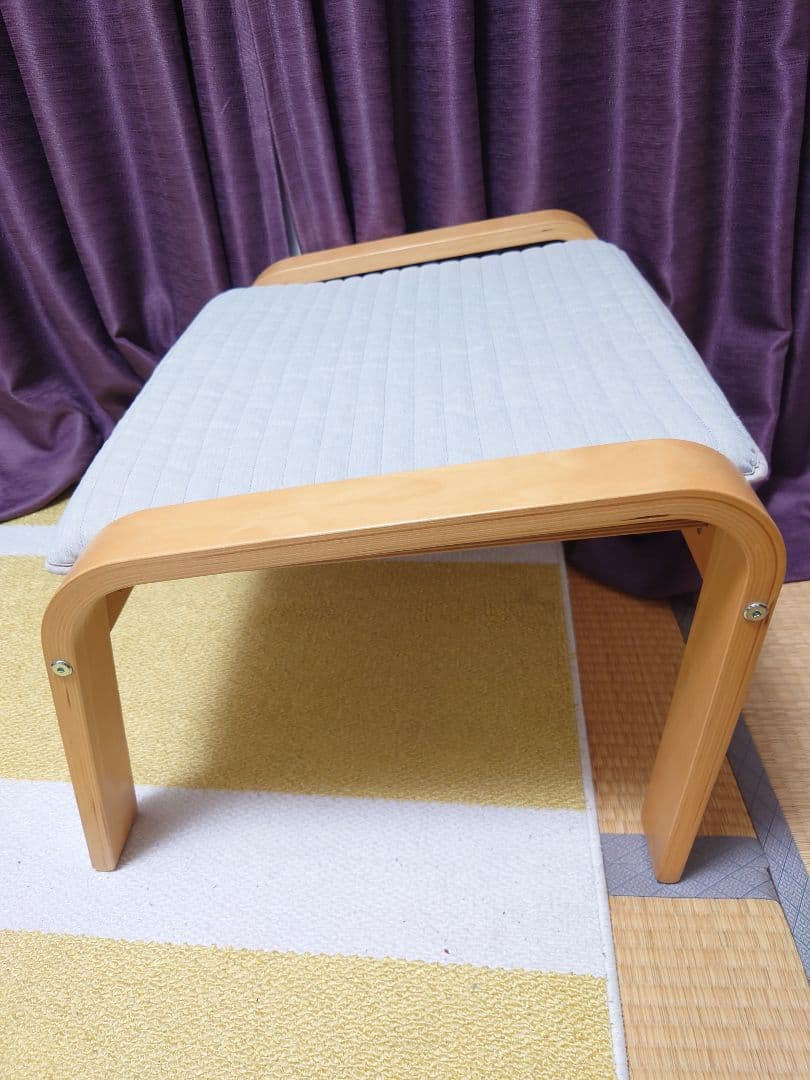 イケア IKEA ポエング ロッキングチェア オットマンセット