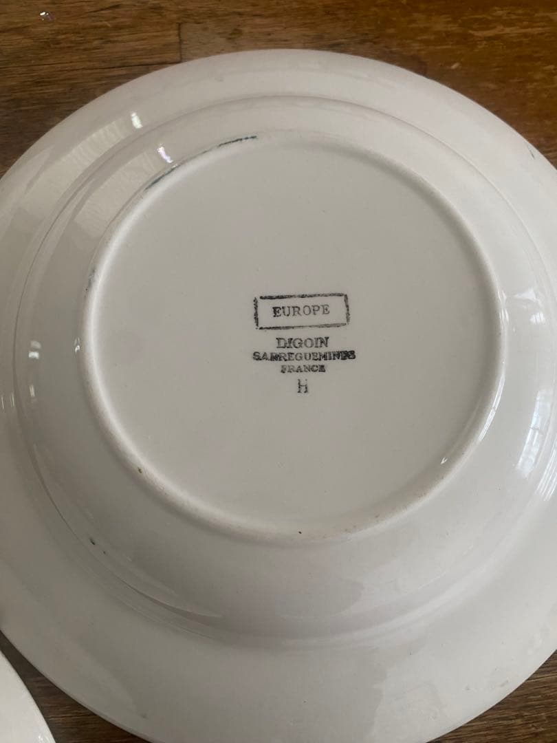 再値下げ中★希少★フレンチアンティーク　ディゴワンサルグミンヌスープ皿3枚セット